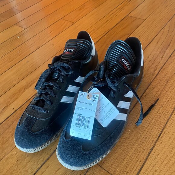 Addidas Samba Classic Black w/ Gum Sole - Size 11.5 M - Picture 2 of 5